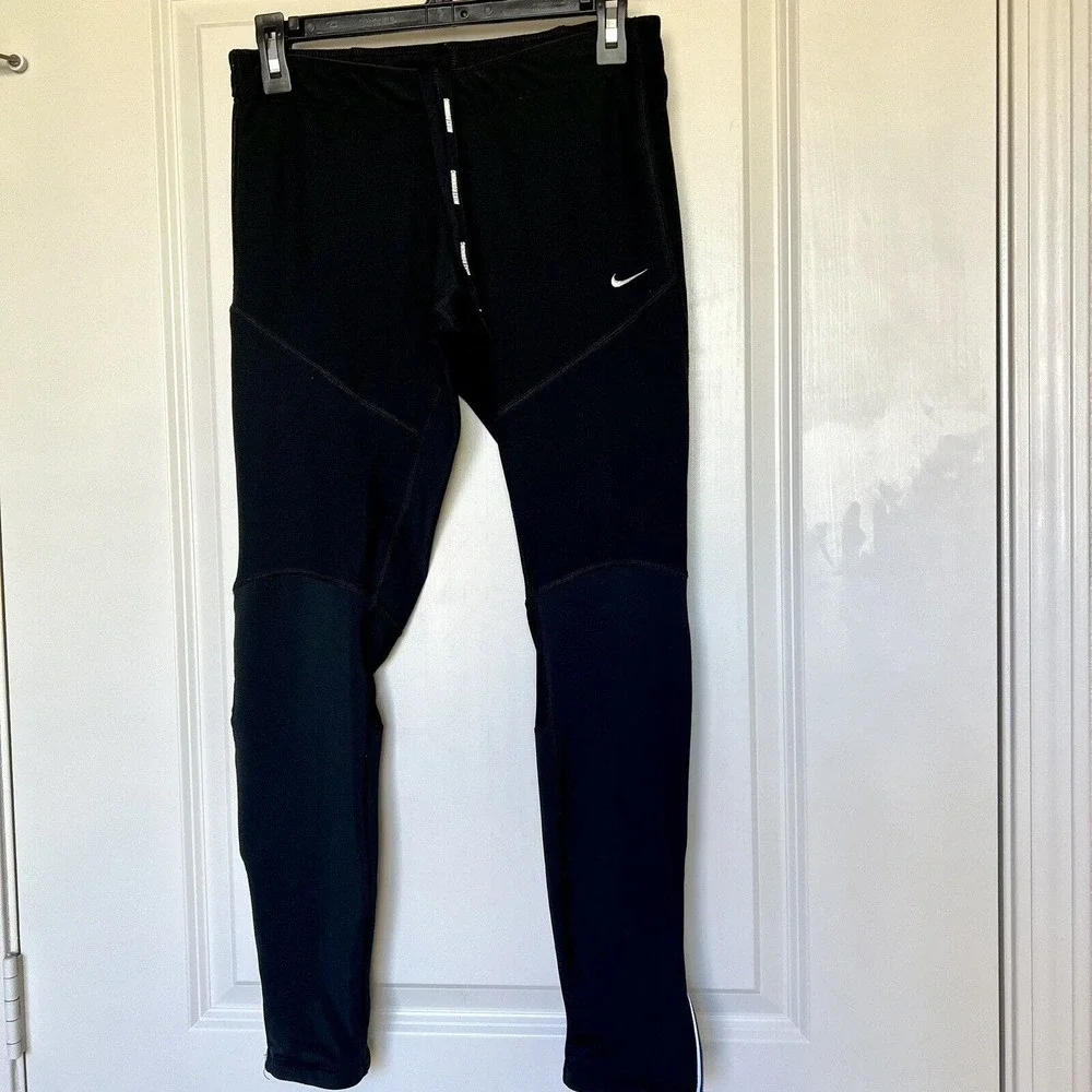 Nike Dri-Fit Women's Medium Black Capri Leggings Compression Work Out Gym Wear